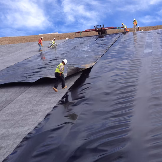 HDPE LLDPE 0,5 mm 1 mm 1,5 mm 2 mm Geomembrana de LDPE